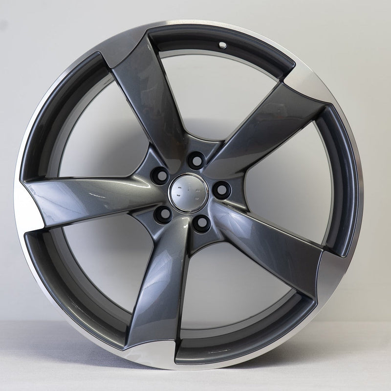 18x8" TTRS Rotor Style Alloy Wheels Gunmetal Machined