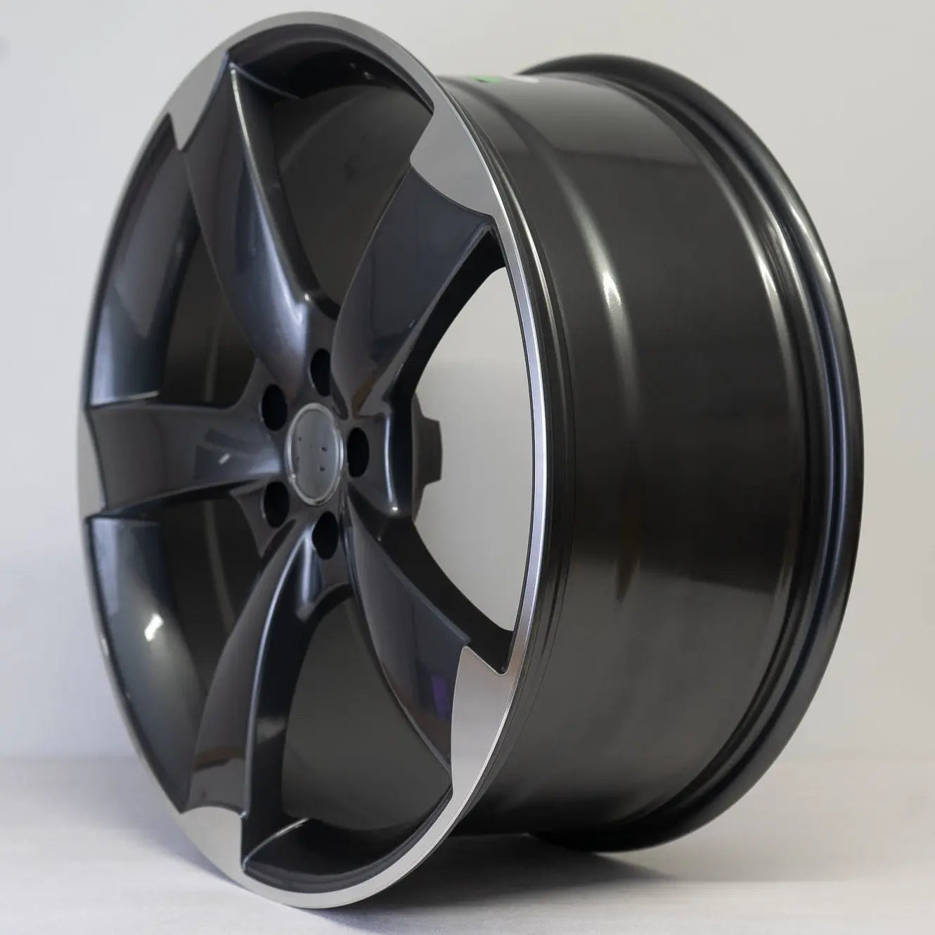 Rotor Rims 18” Audi TTRS Rotor Style Alloy Wheels - Gunmetal Machined | Omi Wheels