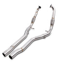 2.5" Resonator Delete Pipes - Audi S4 / S5 B9 Quattro 3.0 V6 TFSI 15-19