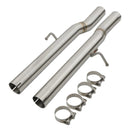 Exhaust Resonator Delete Pipe - Land Rover Defender 90 110 5.0 V8 L663 2020+ OMI ALLOY WHEELS