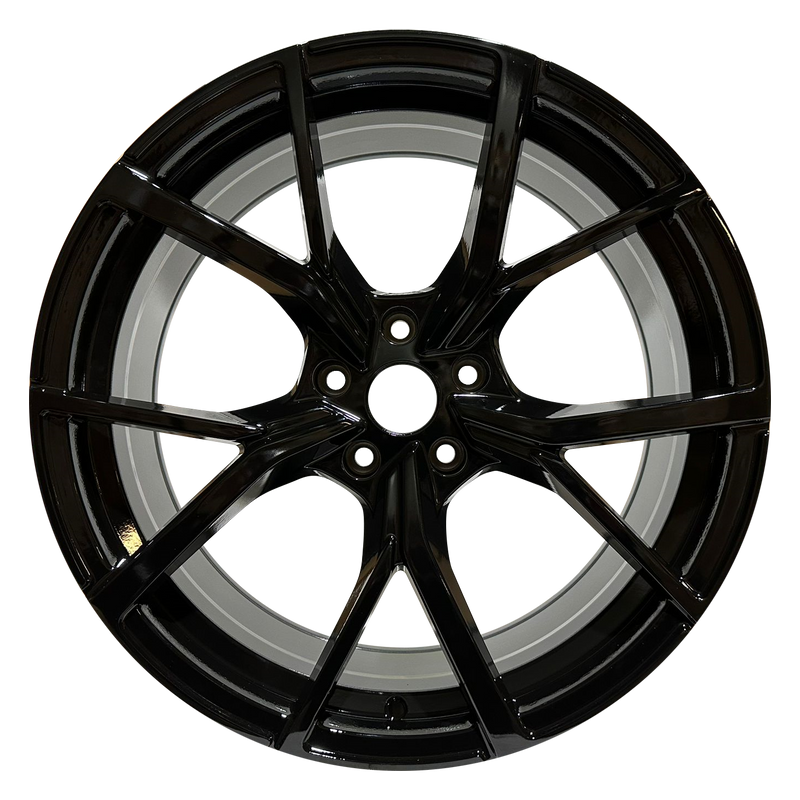 19x8 inch Golf R Estoril Style Alloy Wheels Gloss Black