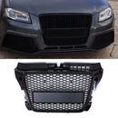 RS3 Style Grille Black Chrome Badge - Audi A3 Hatchback/Sportback/Cabriolet 8P Facelift 2008-2012