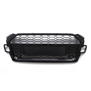 Front RS5 Style Badgeless Grille Gloss Black – Audi A5 B9.5 F5 20-24
