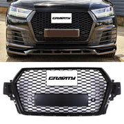 RSQ7 Style Grille Black Chrome Badge - Audi Q7 4M Pre-Facelift 2015-2020