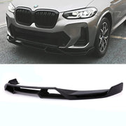 Front Bumper Splitter Extension Black Gloss - BMW X3 G01 | iX3 G08 LCI 2021-2024