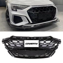 RS3 Style Front Honeycomb Grille Gloss Black - Audi A3 8Y 2020+