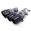 M5 Style Quad Tailpipes Gloss Black - BMW 6 Series Gran Turismo G32 630i B48 2017-2023