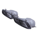 AMG Style Exhaust Tailpipes Quad Exit Gloss Black - Mercedes-Benz CLA-Class CLA45 Shooting Brake X117 15-19