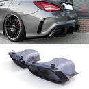 AMG Style Exhaust Tailpipes Quad Exit Gloss Black - Mercedes-Benz CLA-Class CLA45 Coupe C117 13-19