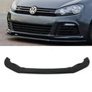 Front Lip Splitter Gloss Black - Volkswagen Golf R MK6 R20 08-11 OMI ALLOY WHEELS