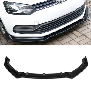 Gloss Black Front Bumper Splitter Lip - Volkswagen Polo MK5 6R 11-18