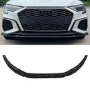 Front Splitter Lip Gloss Black - Audi A3 8Y 2020+ OMI ALLOY WHEELS