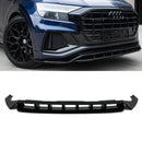 Front Bumper Splitter Lip Gloss Black - Audi Q8 18-23 OMI ALLOY WHEELS