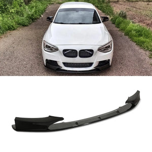Gloss Black Front Bumper Splitter - BMW 1 Series F20 F21 12-15