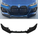 Gloss Black Front Lip Splitter - BMW 4 Series G22 G23 2020+ OMI ALLOY WHEELS