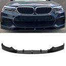 Gloss Black M Performance Style Front Splitter - BMW 5 Series G30 G31 17-20 OMI ALLOY WHEELS