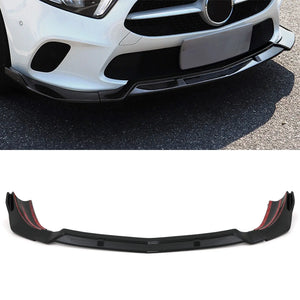 Front Splitter Lip Gloss Black - Mercedes Benz A Class W177 18-23