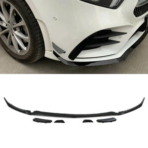 Front End Splitter Kit Vents and Canards Gloss Black - Mercedes Benz A-Class W177 2018+