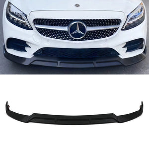 Front Splitter Lip Gloss Black - Mercedes C Class Sport W205 19-21