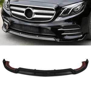 Front Splitter Lip Gloss Black - Mercedes Benz E-Class W213 16-20
