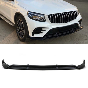 AMG Brabus Style Front Splitter Lip Gloss Black - Mercedes Benz GLC X253 16-19