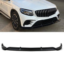 AMG Brabus Style Front Splitter Lip Gloss Black - Mercedes Benz GLC X253 16-19 OMI ALLOY WHEELS
