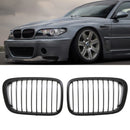 Gloss Black Front Kidney Grilles - BMW 3 Series E46 2 Door 99-03