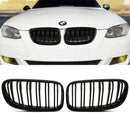 Gloss Black Front Kidney Grilles - BMW 3 Series E92 06-09 OMI ALLOY WHEELS