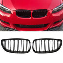 Gloss Black Front Kidney Grilles - BMW 3 Series E92 LCI 10-13 OMI ALLOY WHEELS