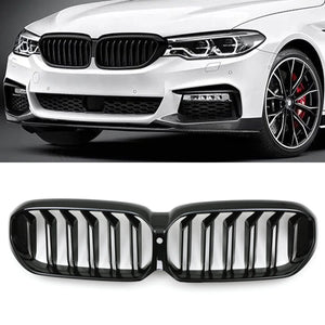 Gloss Black Front Kidney Grilles - BMW 5 Series G30 LCI 21-24