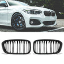 Gloss Black Front Kidney Grilles - BMW 1 Series F20 LCI 15-19 OMI ALLOY WHEELS