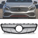 Diamond Style Gloss Black Front Grille - Mercedes Benz A Class W176 15-18 OMI ALLOY WHEELS