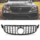 Panamericana GTR Style Gloss Black Front Grille - Mercedes C63 AMG C205 19-21