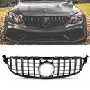 Panamericana GTR Style Gloss Black Front Grille - Mercedes C63 AMG A205 19-21 OMI ALLOY WHEELS