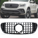 Gloss Black Panamericana GTR Style Front Grille - Mercedes Benz X Class W470 18-20 OMI ALLOY WHEELS