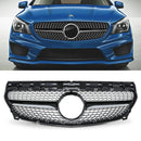 Diamond Style Gloss Black Front Grille - Mercedes CLA C117 13-19 OMI ALLOY WHEELS