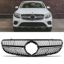 Gloss Black Diamond Style Grille - Mercedes GLC X253 15-19 OMI ALLOY WHEELS