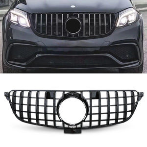 Gloss Black Panamericana GTR Style Front Grille - Mercedes Benz GLE W166 16-19