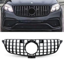 Gloss Black Panamericana GTR Style Front Grille - Mercedes Benz GLE W166 16-19 OMI ALLOY WHEELS