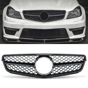 AMG Style Gloss Black Grille - Mercedes C Class S204 07-14