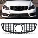 Panamericana GTR Style Gloss Black Grille - Mercedes C Class W204 07-14 OMI ALLOY WHEELS