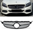 Diamond Style Gloss Black Grille - Mercedes C Class W205 14-18 OMI ALLOY WHEELS