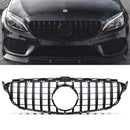 Panamericana GTR Style Gloss Black Grille - Mercedes C Class A205 14-18 OMI ALLOY WHEELS
