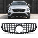 Gloss Black Panamericana GTR Style Grille - Mercedes GLC C253 15-19 OMI ALLOY WHEELS