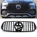 Gloss Black Panamericana GTR Style Front Grille - Mercedes Benz GLE V167 2020+ OMI ALLOY WHEELS
