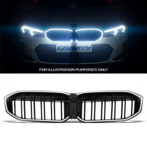 Gloss Black LED Double Slat Grille - BMW 3 Series G20 G21 LCI 2022+