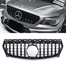 Panamericana Style Front Grille Gloss Black - Mercedes CLA Class W177 Facelift 16-19