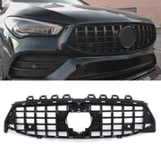 Panamericana Style Front Grille Gloss Black - Mercedes CLA Class W118 19-23