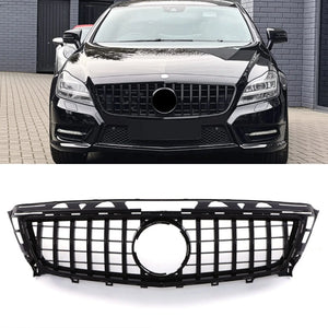 Panamericana Style Front Grille Gloss Black - Mercedes CLS Class W218 11-14