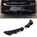 Rear Blade Diffuser Gloss Black - Volkswagen Golf GTI MK6 09-12 OMI ALLOY WHEELS
